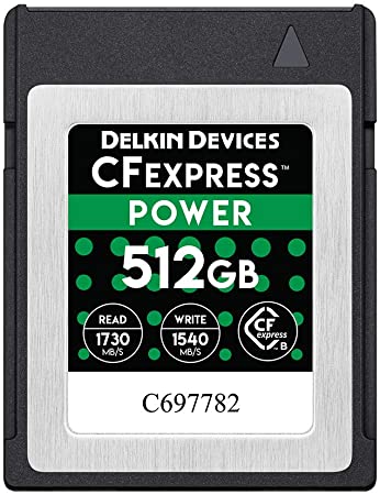 Delkin Devices 512GB Power CFexpress Type B Memory Card (DCFX1-512)