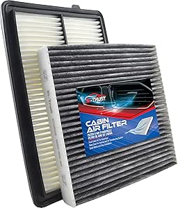 Bi-Trust Engine Cabin Air Filter Kit,Replacement for Fram CA11413,CF10134,Compatible with Acura RDX V6 3.5L 2013 2014 2015 2016 2017 2018,2-Pack