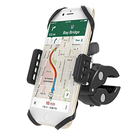 VAVA Bike Phone Mount, Phone Holder for Bike with Universal Cradle Clamp for iOS & Android Smartphones, Motorcycle and Bicycle Holder Compatible with iPhone XS X 8 7 6 Plus, Galaxy S9 S8 S7 S6 and Mos