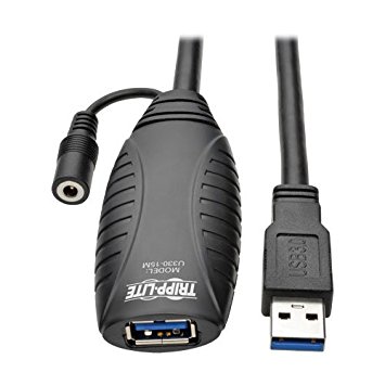 Tripp Lite USB 3.0 Active Superspeed Extension Repeater Cable, USB-A (M/F), 15M (49 ft.) (U330-15M)