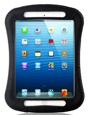 iXCC Shockproof Silicone Protective Case Cover for iPad Mini Mini 2 Mini 3and iPad Mini Retina Models - Black