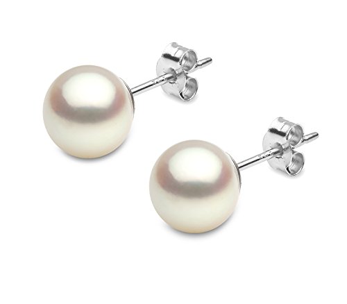 Kimura Pearls Cultured Akoya AA Pearl Stud Earrings