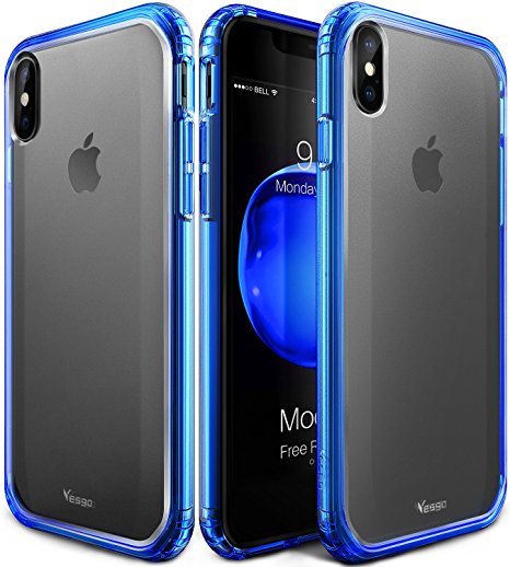 iPhone X Case, iPhone X Edition Case , Matte iPhone 10 Case Cover Non-Slip Shock-Absorption Bumper and Anti-Scratch Clear Ultra Slim Case for Apple iPhone X -Matte Blue