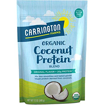 Carrington Farms Organic Coconut Protein, Original, 12 Ounce, Packaging May Vary