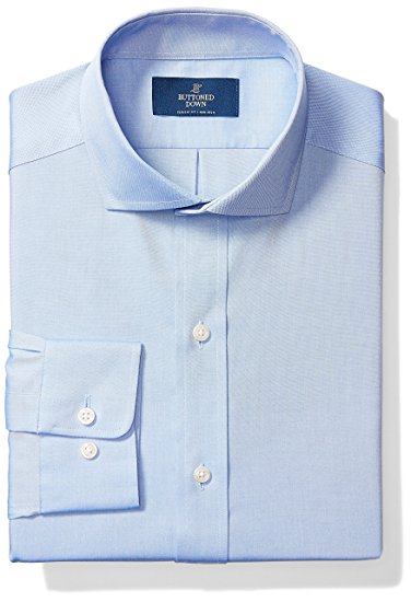 Buttoned Down Men's Classic Fit Cutaway-Collar Solid Non-Iron Dress Shirt