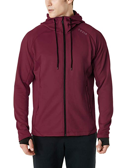 Tesla Men's Active Running Jackets Full-Zip & Pullover Fleece Sweatshirt Top Hoodie MKJ03 / YKH15