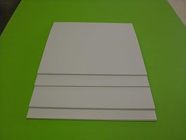White Polystyrene 12" X 24" X .040" Plastic Sheet Styrene Pack of 4