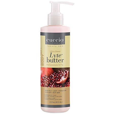 Cuccio Lyte Body Butter, Pomegranate and Fig, 8 Ounce