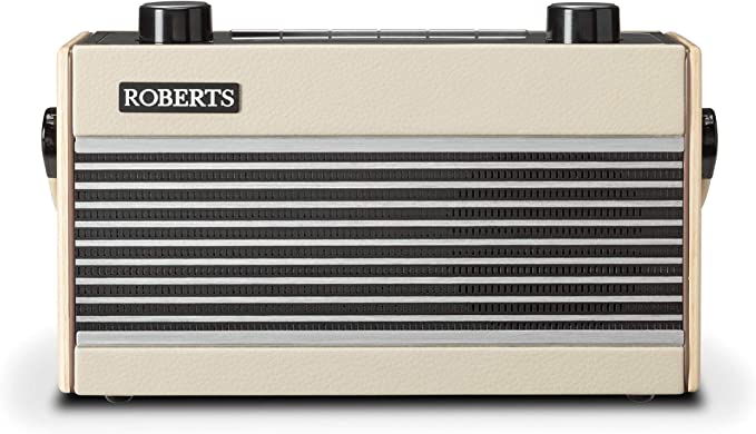 Roberts Rambler BT Retro - Digital Radio Bluetooth - DAB/DAB /FM RDS - Portable Radio - Retro Radio - Pastel Cream