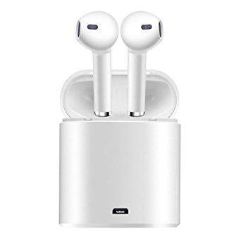 Bluetooth Earbuds, GEJIN Wireless Headphones Stereo In-Ear Earpieces Earphones Hands Free Noise Cancelling for Apple airpods iPhone X 8 8plus 7 7plus 6S Samsung Galaxy S7 S8 IOS Android Smart Phones