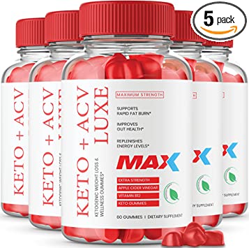 IDEAL PERFORMANCE (5 Pack) Keto Luxe Gummies - Max Strength Keto ACV Luxe Gummies Lux Keto ACV Gummies Gummy (300 Gummies)