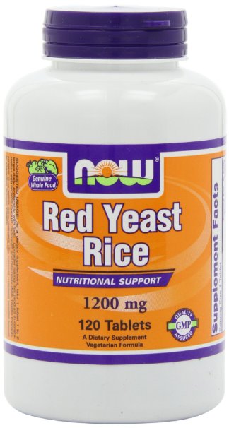 NOW Foods Red Yeast Rice Extract 1200mg 120 Tablets