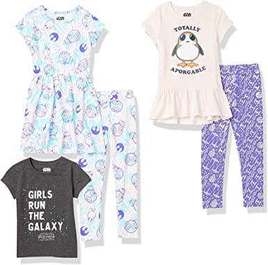 Spotted Zebra Disney | Marvel | Star Wars | Frozen | Princess Girls and Toddlers' Mix-and-Match Outfit Sets