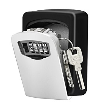 Key Lock Box, [Wall Mounted]Diyife Combination Key Safe Storage Lock Box for for Home Garage School Spare House Keys