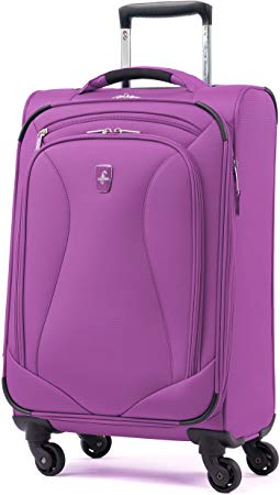 Atlantic Ultra Lite Softsides Carry-on Exp. Spinner, bright violet