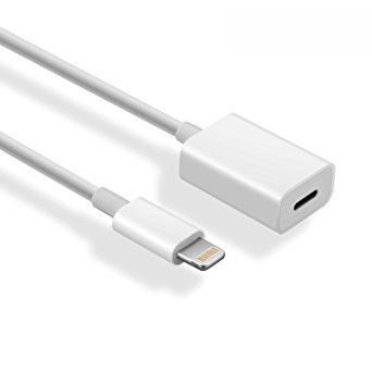 PhoneStar extension cable lightning to USB charging cable 1 meter for iPhone 7, 7 Plus, iPhone 6s, 6s Plus, 6, 6 Plus, SE, 5s, 5c, 5, iPad in white by PhoneStar