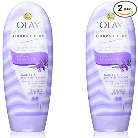 OLAY Moisture Ribbons Plus, Shea plus Lavender Oil 18 oz (Pack of 2)