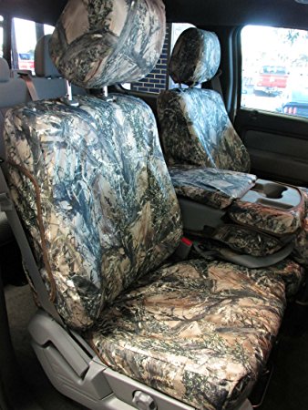 Durafit Seat Covers, F480-MC2-C- Ford F150-F550 XLT and Lariat 40/20/40 Split Seat with Opening Center Console in MC2 Camo Endura