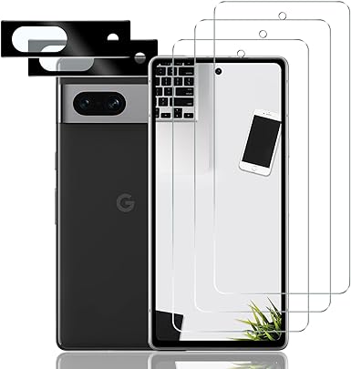 Screen Protector for Google Pixel 7A [3 2 Pack][Bubble Free][Full Screen Coverage][Touch Sensitive][Ultra HD][Anti-Scratch] Tempered Glass Coverage Shield Film