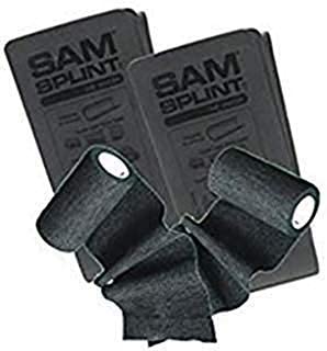 SAM Combo SPECIAL - (2) 36" Gray Flat SAM Splints & (2) 3" x 5yds Black Cohesive Wrap from Rescue Essentials