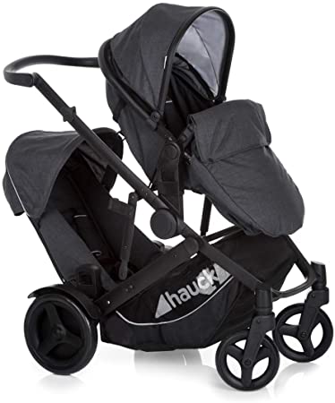 Hauck Duett 3 Tandem Duo Buggy, Melange Black