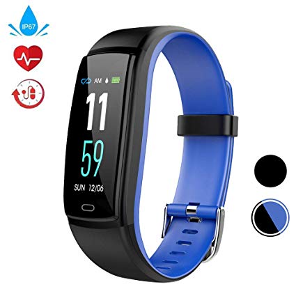 WELTEAYO Fitness Tracker, Activity Tracker Watch with Heart Rate Monitor, Activity Tracker with Color Screen, Smart Bracelet with Sleep Monitor, IP67 Waterproof Smart Bracelet
