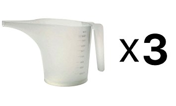 Norpro New Measuring Funnel Pancake Batter Pitcher, 3.5-Cup/28oz/900ml (3-Pack)