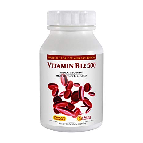 Andrew Lessman Vitamin B12-500, 180 Capsules