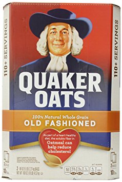 Quaker oats, old fashioned, 2 5 lb. bags, 100  servings 10-lb