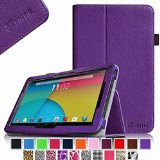 Fintie Dragon Touch A1X Plus A1X A1 101 Case - Folio Premium Vegan Leather Cover with Stylus Holder for Dragon Touch A1X Plus A1X A1 101-Inch Android Tablet - Violet