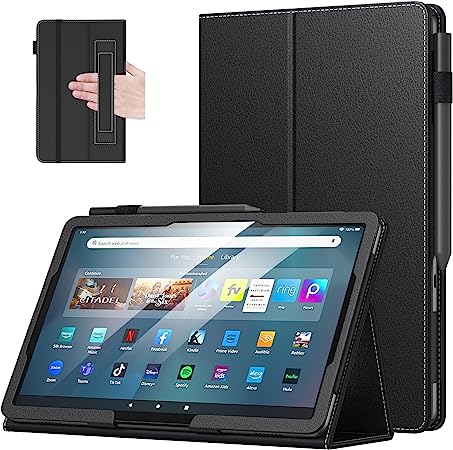 MoKo for Amazon Kindle Fire Max 11 Case (13th Generation, 2023 Release) 11" - Slim Folding Stand Cover Case for Fire 11 Tablet with Auto Wake/Sleep, Black