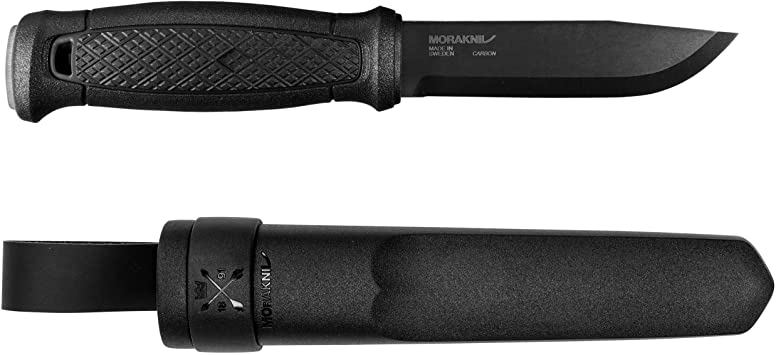 Morakniv Garberg Full Tang Fixed Blade Knife with Carbon Steel Blade, 4.3-Inch