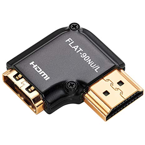 Zeskit HDMI Adapter (Flat Narrow Up Male to Female 90° Left)