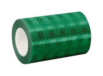 3M 3437 Green Micro Prismatic Sheeting Reflective Tape, 2" x 5 yd (1 Roll)