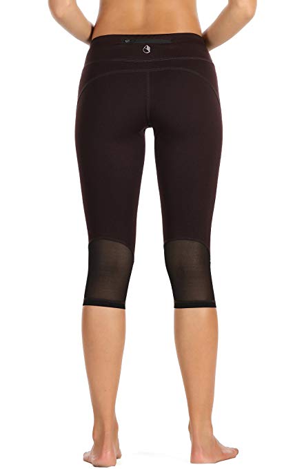 icyzone Yoga Pants for Women - High Waisted Workout Leggings, Activewear Athletic Capris Exercise Tights