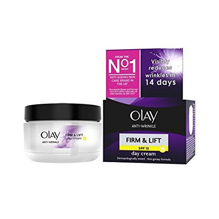 Olay Anti-Wrinkle Firm & Lift SPF 15 40  Day Cream, 1.7 Ounce
