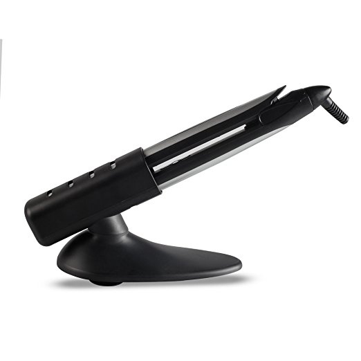AmoVee Universal Flat Iron Holder Professional Heat Resistant Styling Tool Hair Iron stand (Black)