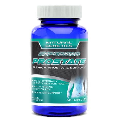 Best Prostate Supplement, SUPERIOR PROSTATE. Advanced Total Prostate Care and Support Formula. Includes Lycopene, Cranberry, Saw palmetto, Pygeum, Stinging Nettles, Quercetin and More. 30 Servings