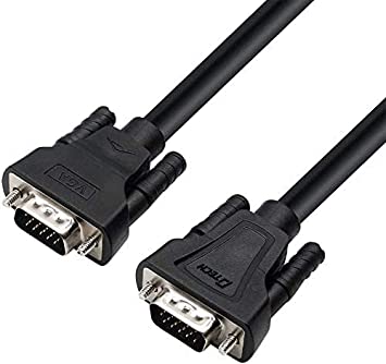 DTECH1 Meter SVGA VGA Computer Monitor Cable Male to Male Supports 1080p High Resolution (3 Feet, Black)