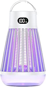 Zapper 2.0 Charge Portable Bug Zapper, Indoor & Outdoor, Cordless Rechargeable Mosquito Zapper, Hanging Hook, 1500V High Voltage, Trap for Fly, Insect, Mosquito & Bugs
