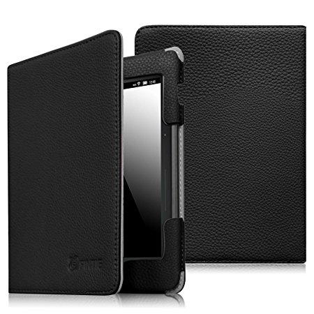 Fintie Folio Case for Kindle Voyage - Premium PU Leather Book Style Case Cover with Auto Sleep/Wake (will only fit Amazon Kindle Voyage 2014), Black