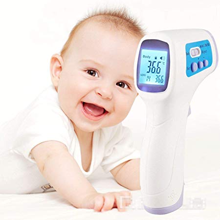 Baby Thermometer,Infrared IR Laser Digital Thermometer Non Contact Forehead Thermometers Instant Accurate Read for Body/Room/Water/Fever Warning Clinical Thermometer-FDA CE Approved