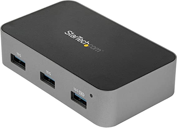 StarTech.com 4-Port USB C Hub Powered - Universal Power Adapter Included