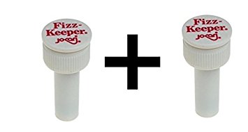Jokari Fizz Keeper Pump Cap 2 Liter/Lt Soda Pop Bottles Saves Carbonation 2-Pack