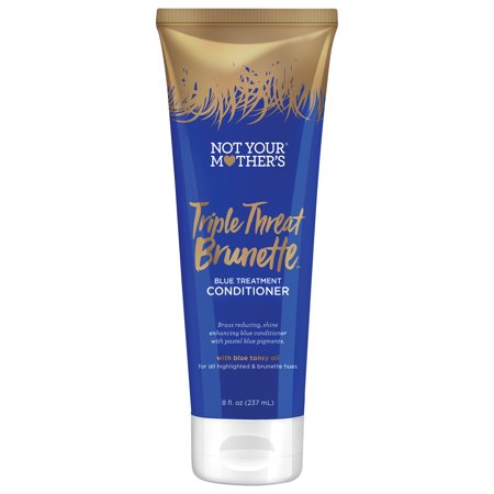 Not Your Mothers Triple Threat Brunette Blue Treatment Conditioner Brown Hair Conditioner 8 Oz