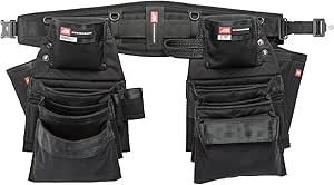 Diamondback Denali 2.0 Tool Belt System - Includes 6″ Diamondback Belt, Hammer & Flat Bar Holsters - Perfect for Carpenters, Framers & Remodelers - Versatile Tool Belts for Men & Women