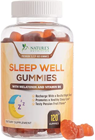 Sleep Support Melatonin Gummies Extra Strength Sleep Gummy - Natural Adult Sleeping Pills - Best Vegan Non Habit Forming Sleep & Stress Support Supplement - 120 Gummies