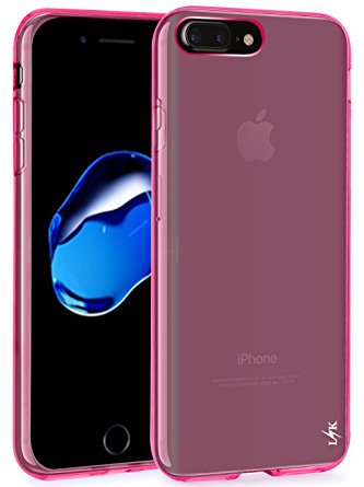 iPhone 7 Plus Case, LK Ultra [Slim Thin] Scratch Resistant TPU Rubber Soft Skin Silicone Protective Case Cover for Apple iPhone 7 Plus, Hot Pink