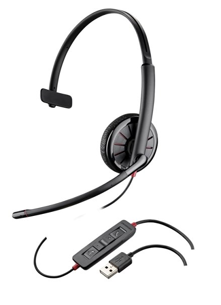 Plantronics 200264-01 Wired Headset, Black
