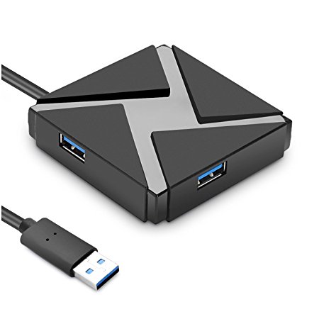 Vogek 4 Ports USB 3.0 Hub, Stylish and Compact Super Speed USB Hub